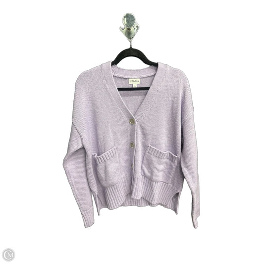 Cardigan By The Drop In Purple, Size: S