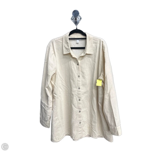 Dress Casual Midi By J. Jill In Cream, Size: L