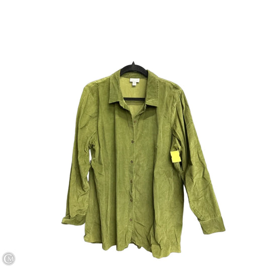 Top Long Sleeve By J. Jill In Green, Size: L