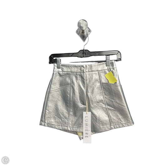Shorts By Lumiere In Silver, Size: Xs