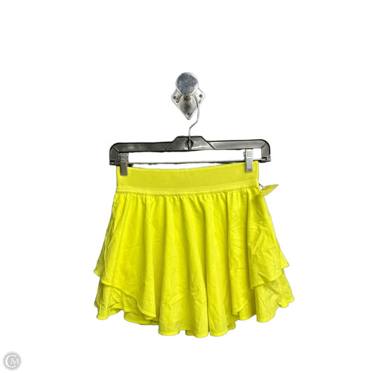 Athletic Skirt By Lululemon In Yellow, Size: S