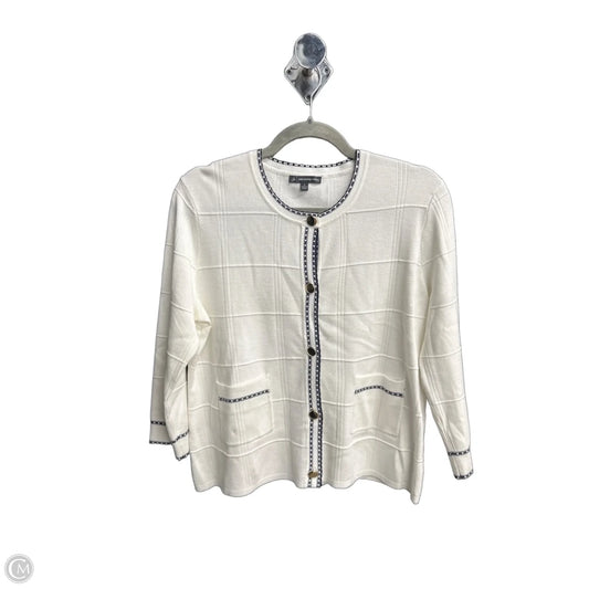 Cardigan By Adrianna Papell In White, Size: S