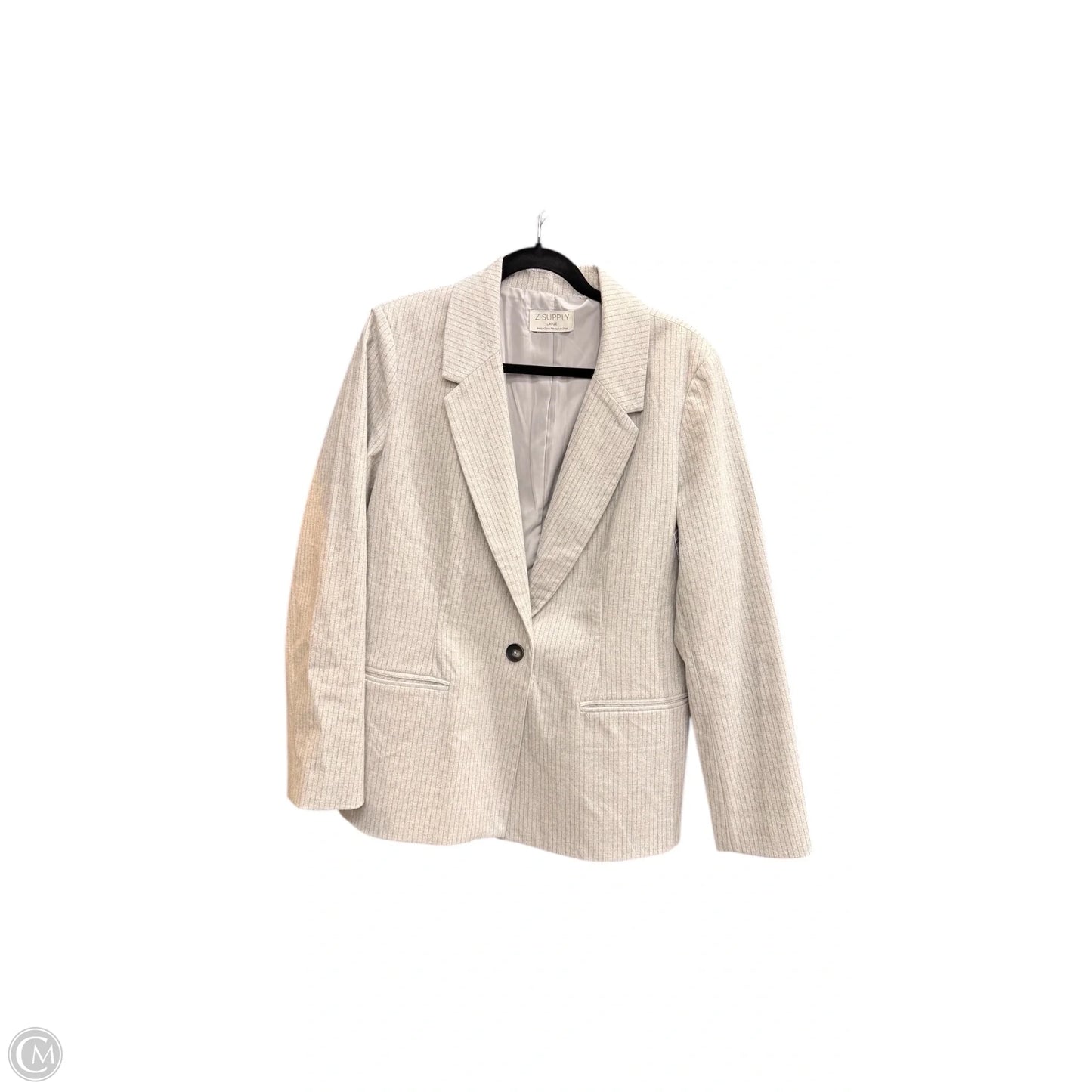 Blazer By Z Supply In Cream, Size: L