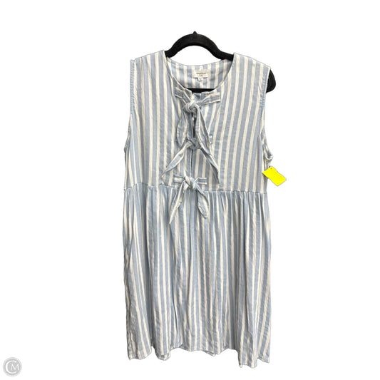 Dress Casual Midi By Anniewear In Striped Pattern, Size: Xl
