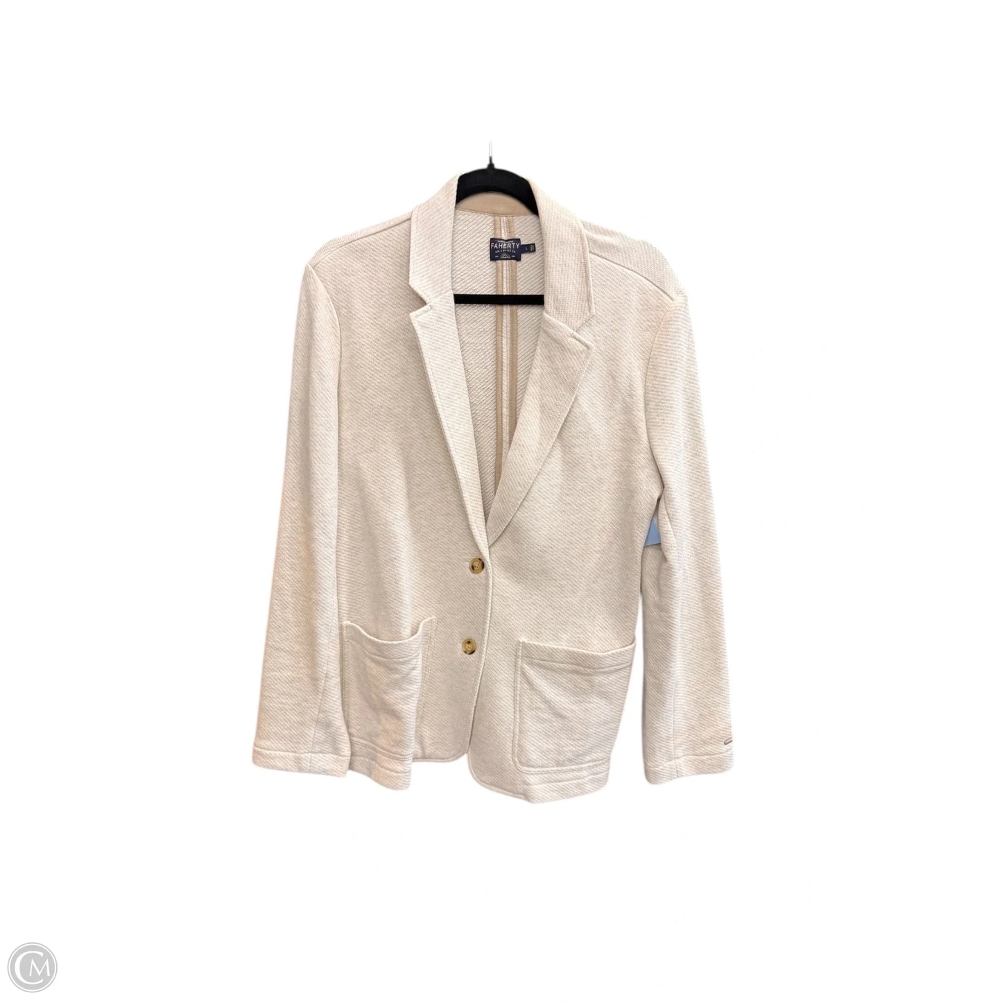 Blazer By Faherty In Cream, Size: L