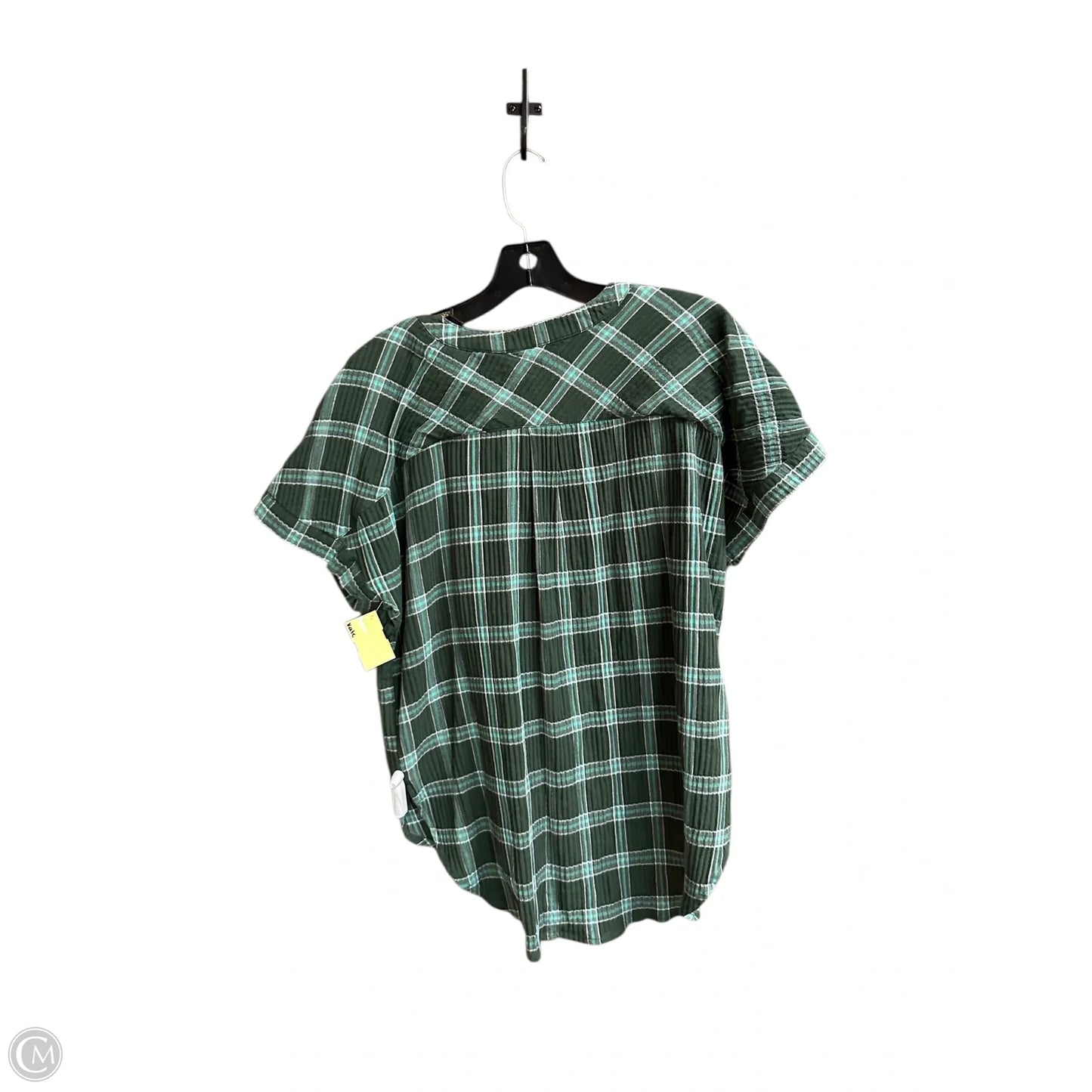 Top Short Sleeve By Loft In Green, Size: S