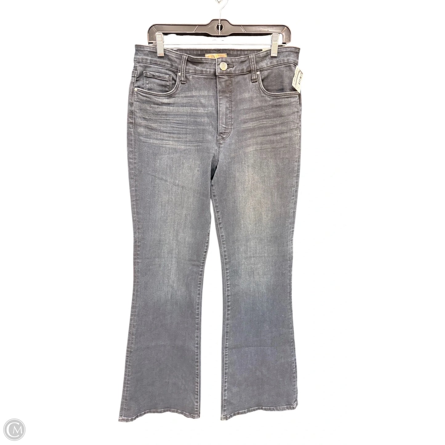 Jeans Flared By Kut In Black Denim, Size: 10