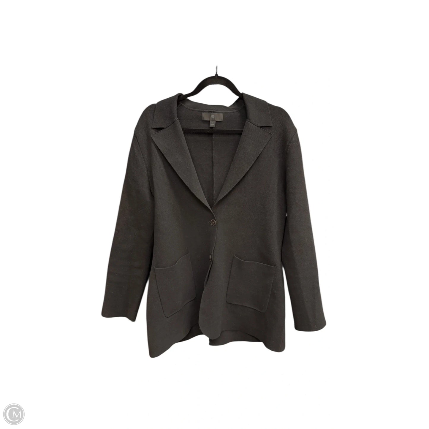 Blazer By Clothes Mentor In Black, Size: L