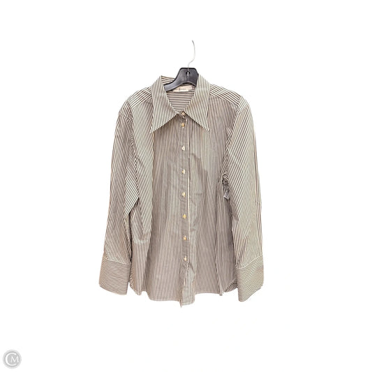 Top Long Sleeve Designer By Tory Burch In Striped Pattern, Size: Xl