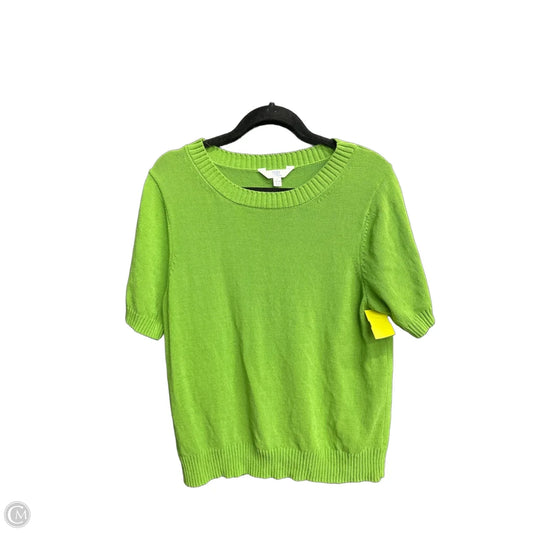 Sweater Short Sleeve By Time And Tru In Green, Size: L