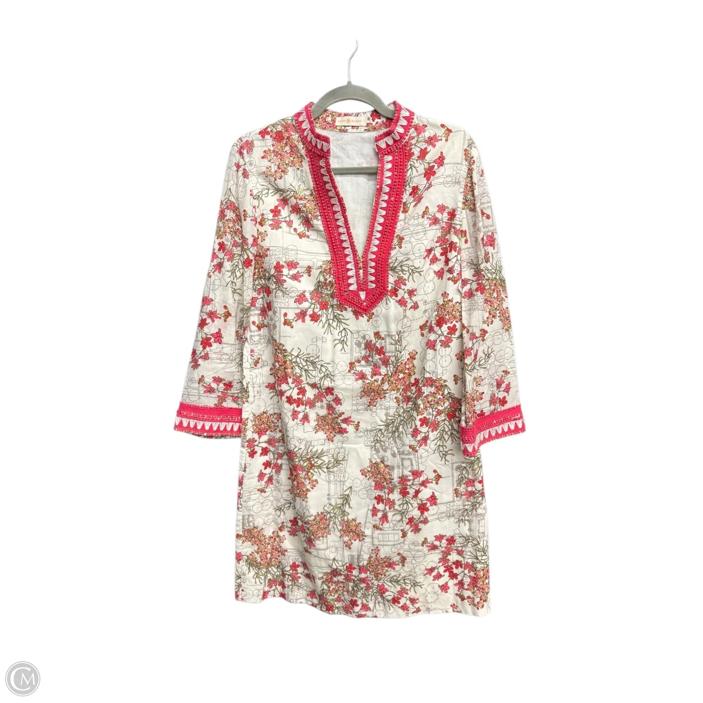 Dress Designer By Tory Burch In Floral Print, Size: 10