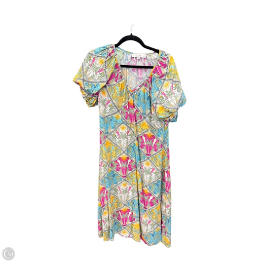 Dress Casual Maxi By Loft In Multi-colored, Size: 12