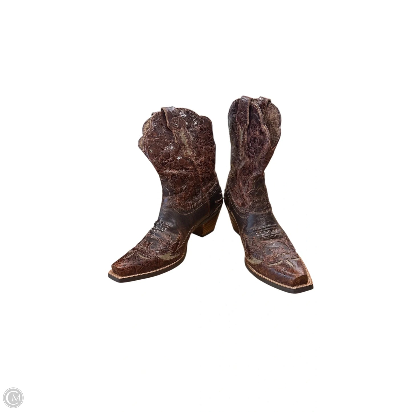 Boots Leather By Ariat In Brown, Size: 7.5