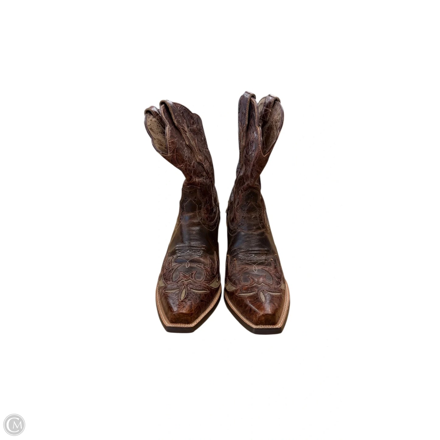 Boots Leather By Ariat In Brown, Size: 7.5