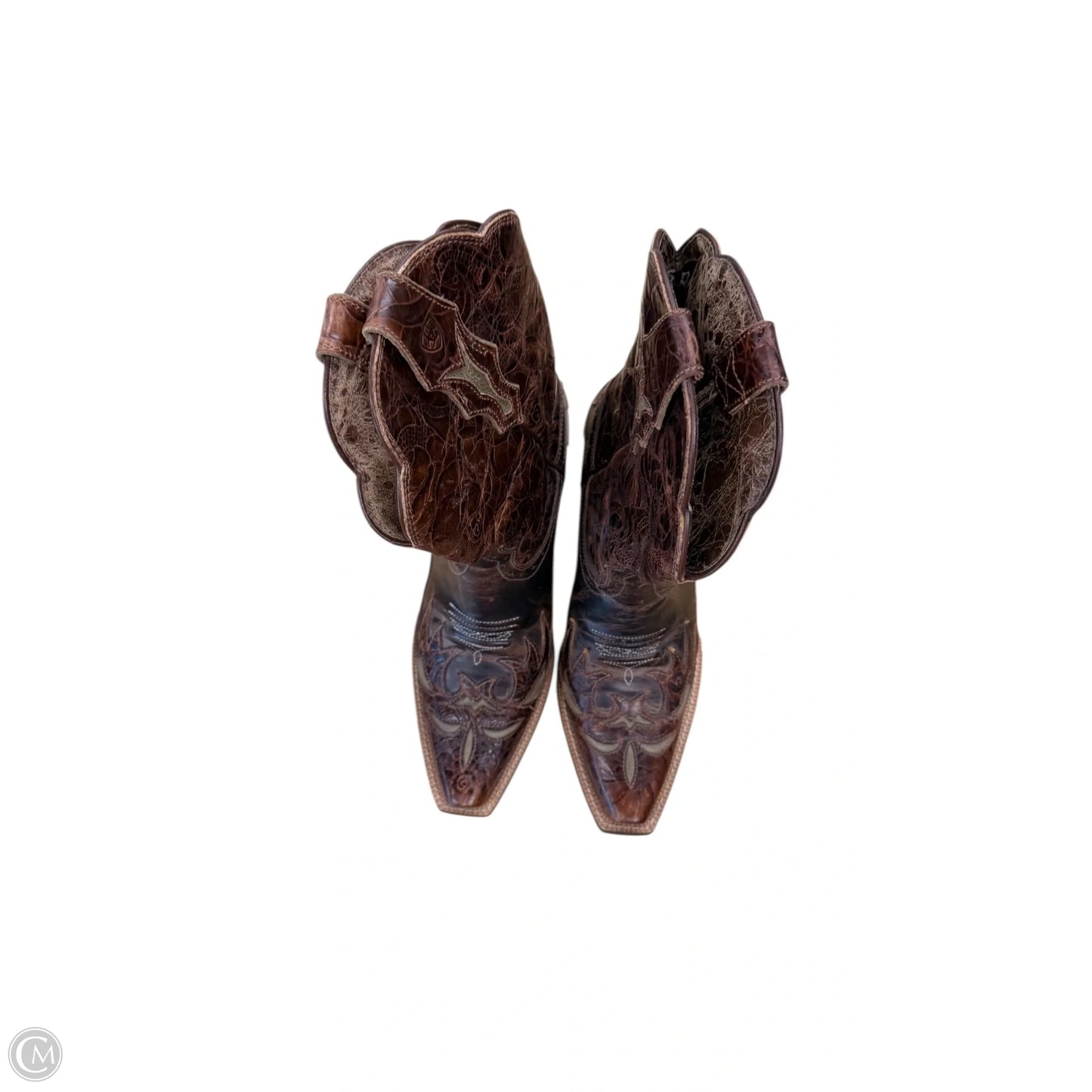 Boots Leather By Ariat In Brown, Size: 7.5