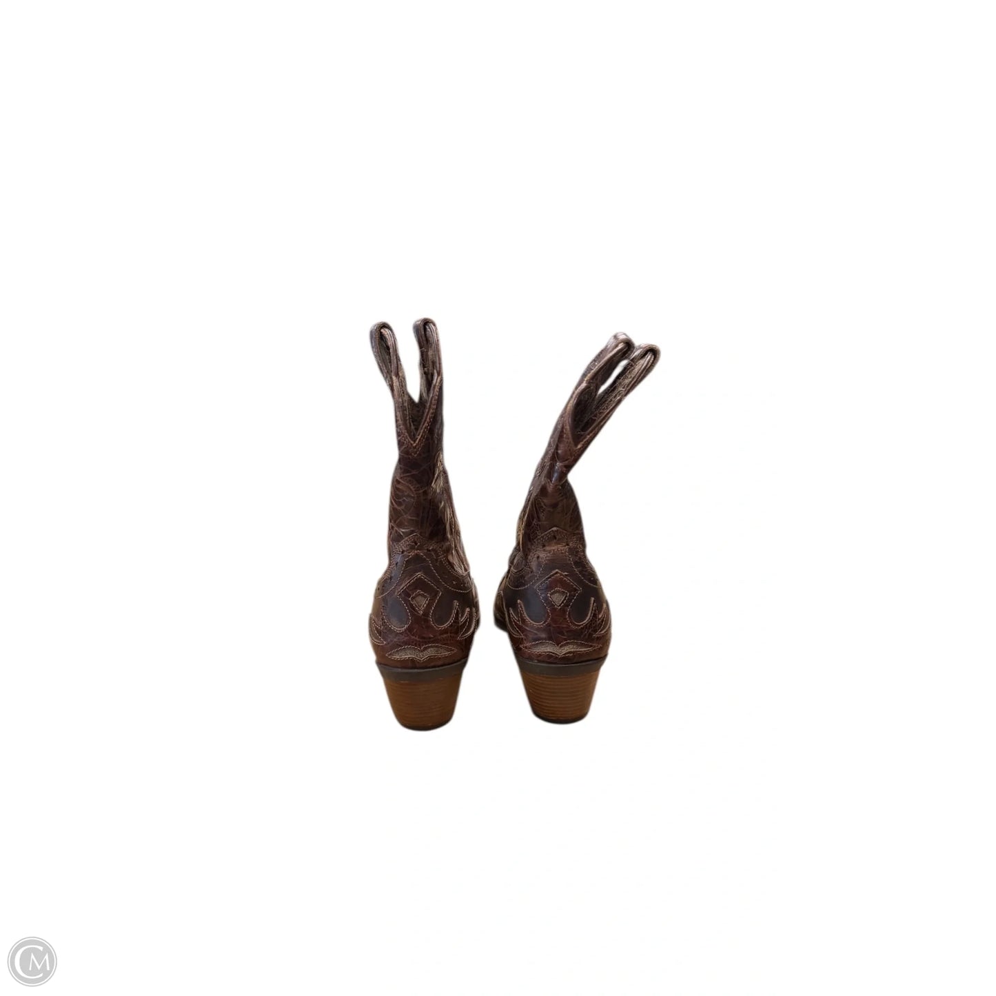 Boots Leather By Ariat In Brown, Size: 7.5