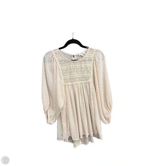 Top Long Sleeve By Umgee In Cream, Size: M