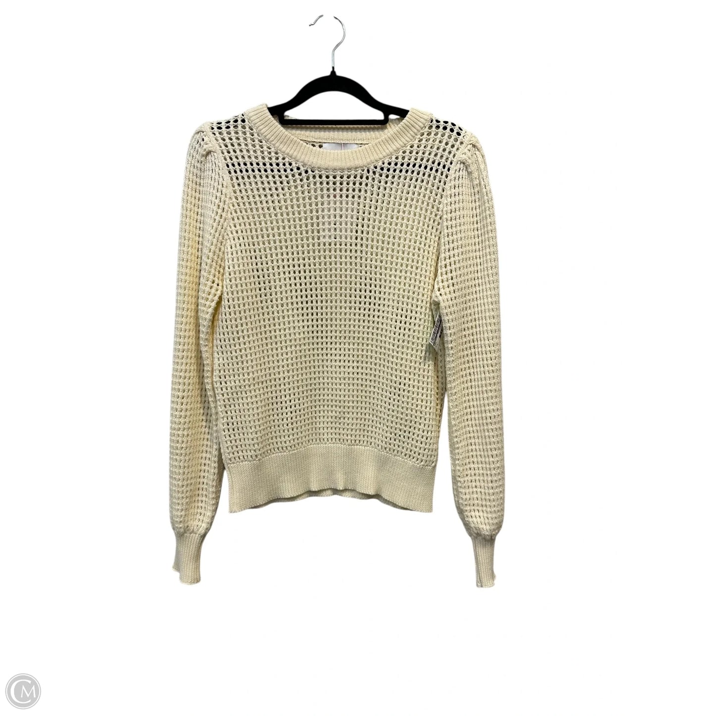 Sweatshirt Crewneck By Frnch In Cream, Size: S