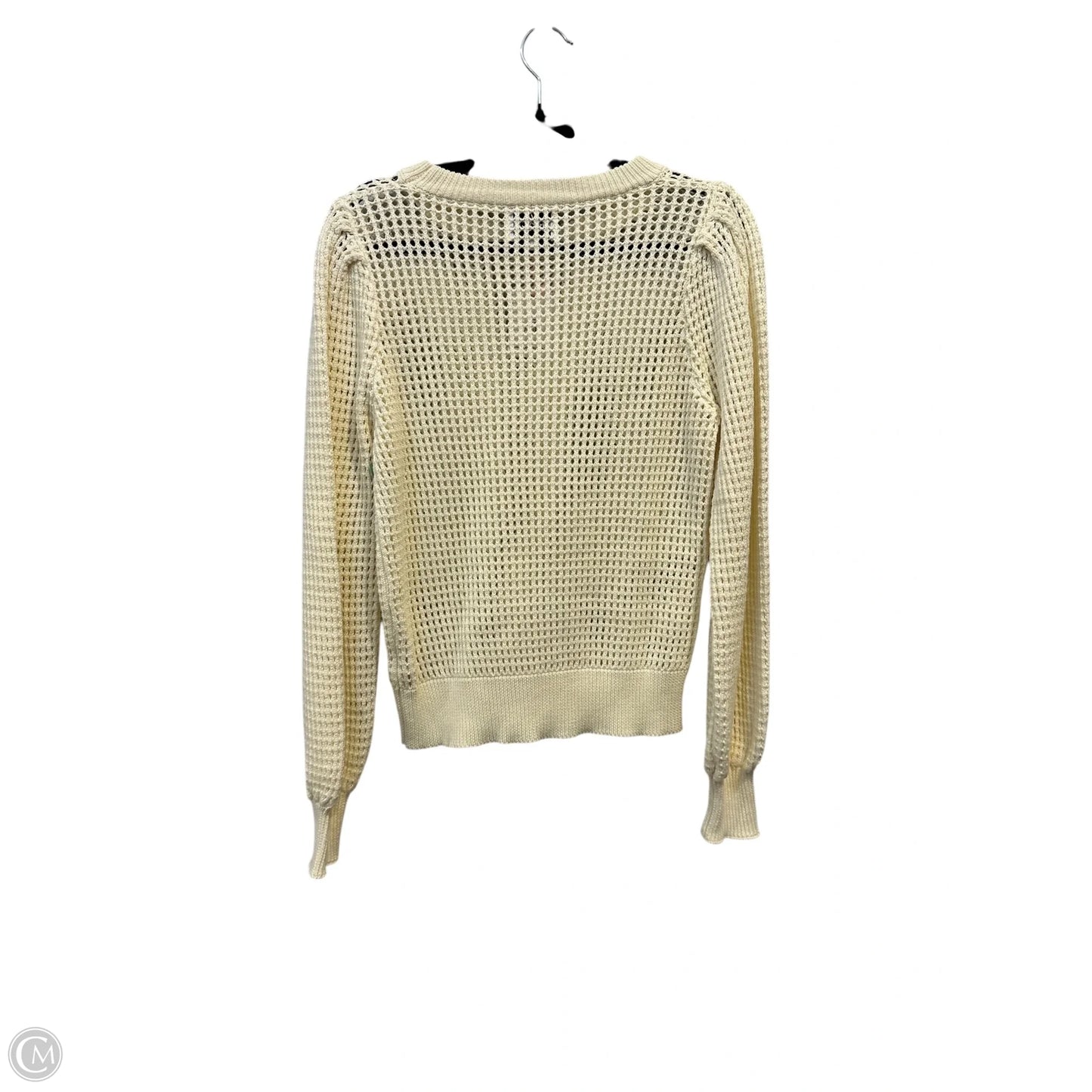 Sweatshirt Crewneck By Frnch In Cream, Size: S