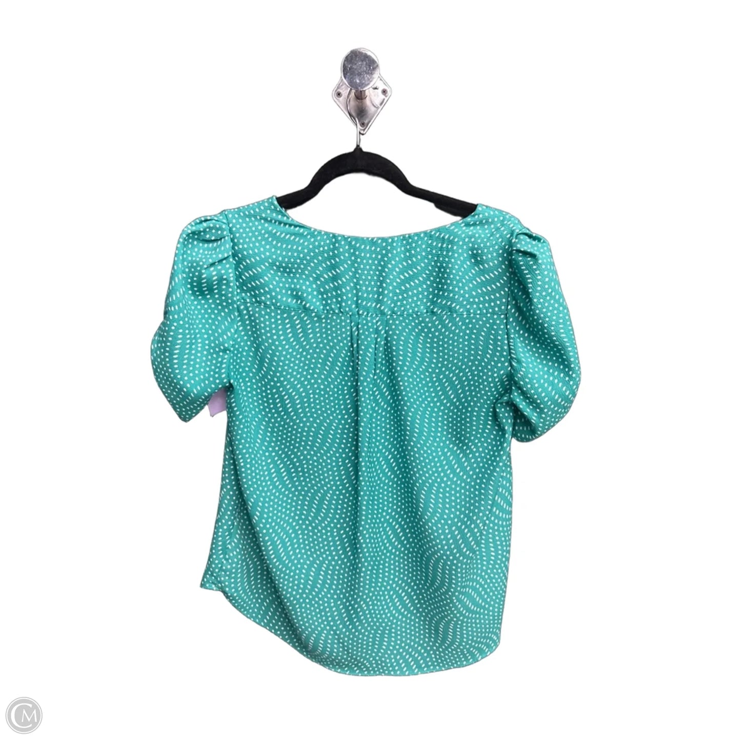 Top Short Sleeve By Jones And Co In Green, Size: M