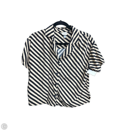 Top Short Sleeve By A New Day In Striped Pattern, Size: Xs