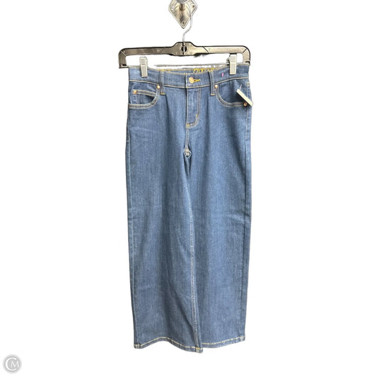 Jeans Straight By Wrangler In Blue Denim, Size: 2
