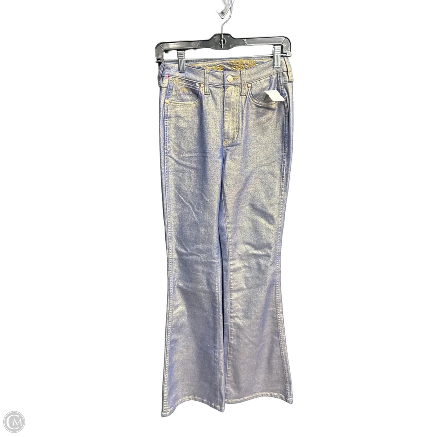 Jeans Flared By Wrangler In Blue Denim, Size: 0