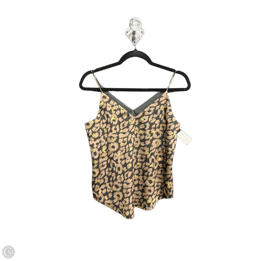 Top Sleeveless By Express In Animal Print, Size: Xs