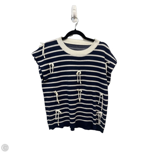 Sweater By Clothes Mentor In Striped Pattern, Size: M