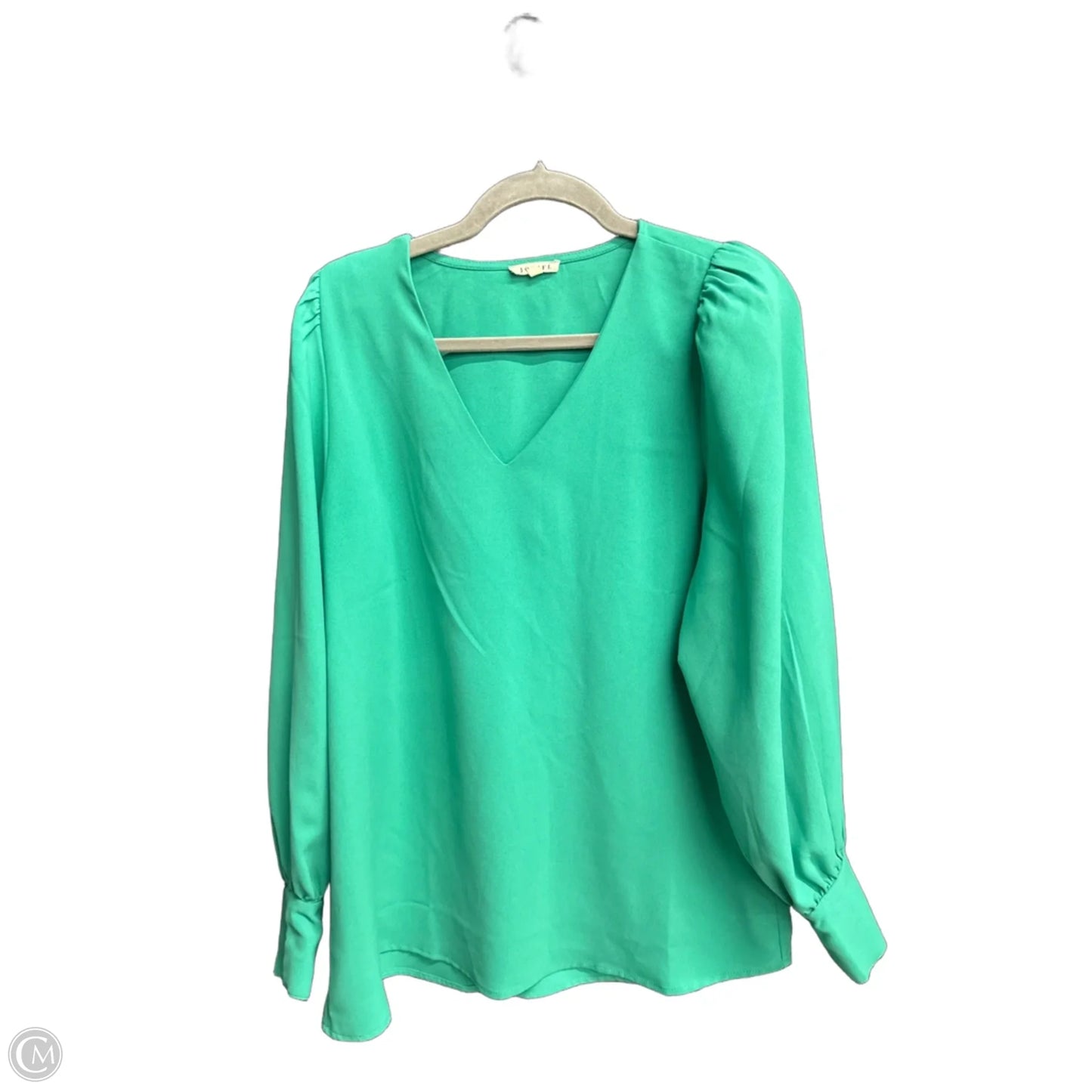 Top Long Sleeve Basic By Jodifl In Green, Size: M