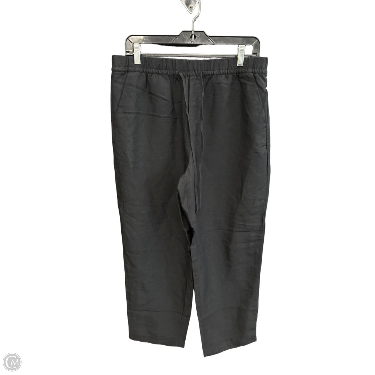 Pants Linen By H&m In Black, Size: 8