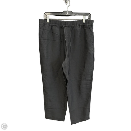 Pants Linen By H&m In Black, Size: 8