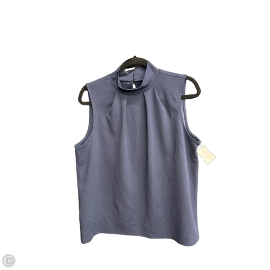 Top Sleeveless Basic By Ann Taylor In Navy, Size: L
