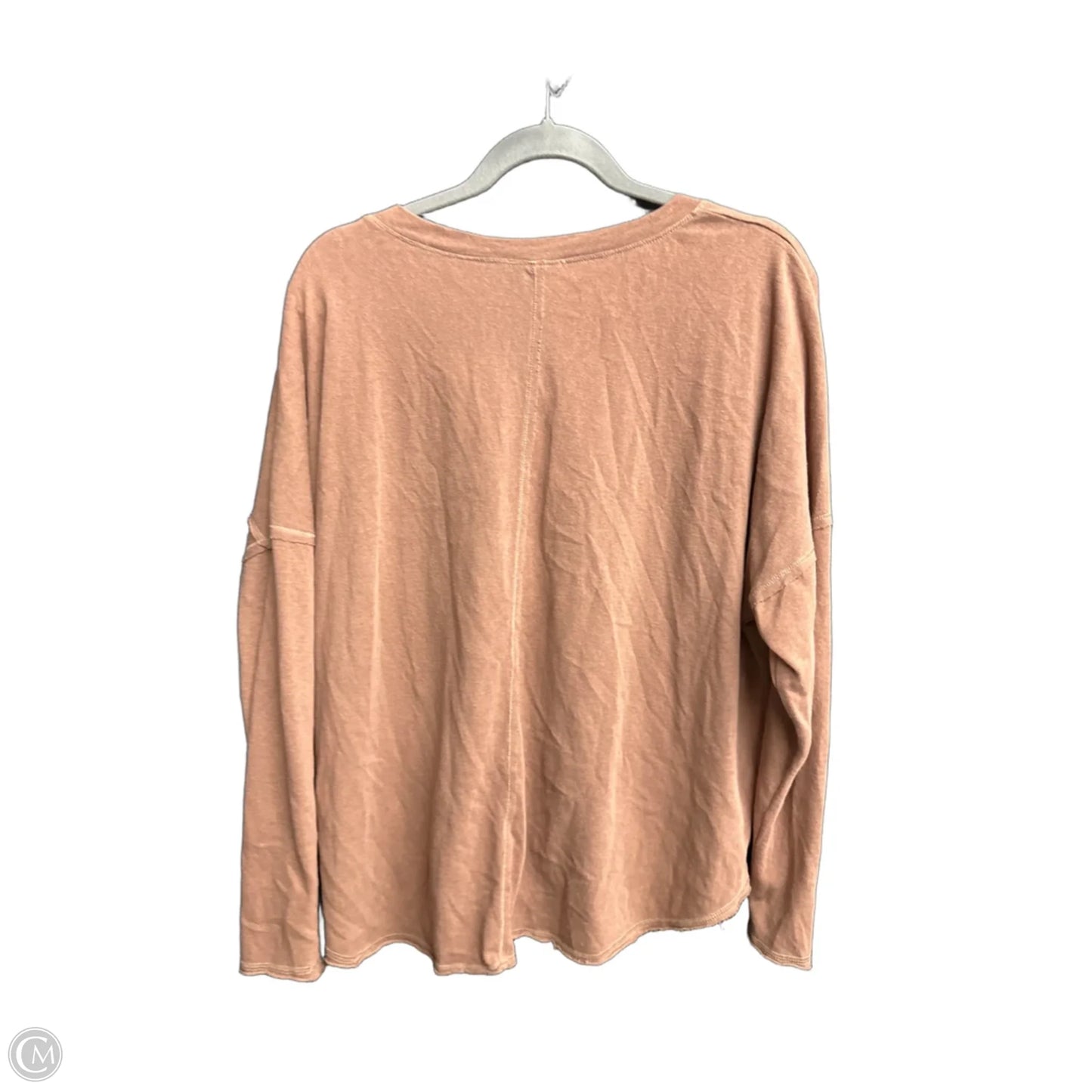 Top Long Sleeve Basic By Easel In Brown, Size: M