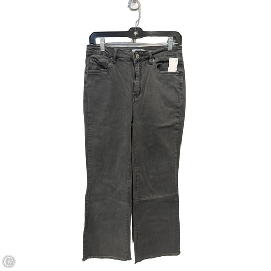 Jeans Flared By Zenana In Black Denim, Size: 8