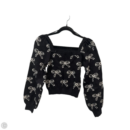 Sweater By Clothes Mentor In Black & White, Size: Xs