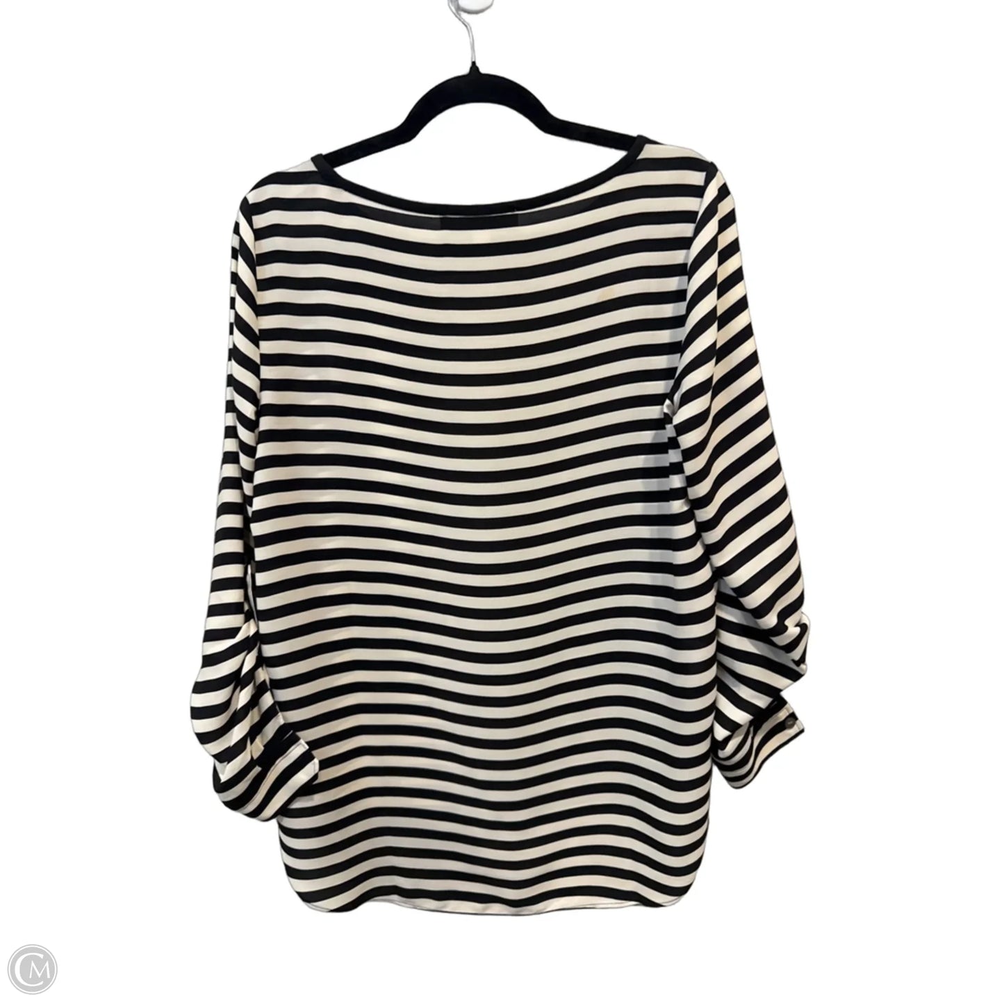 Top Long Sleeve By Loft In Striped Pattern, Size: S