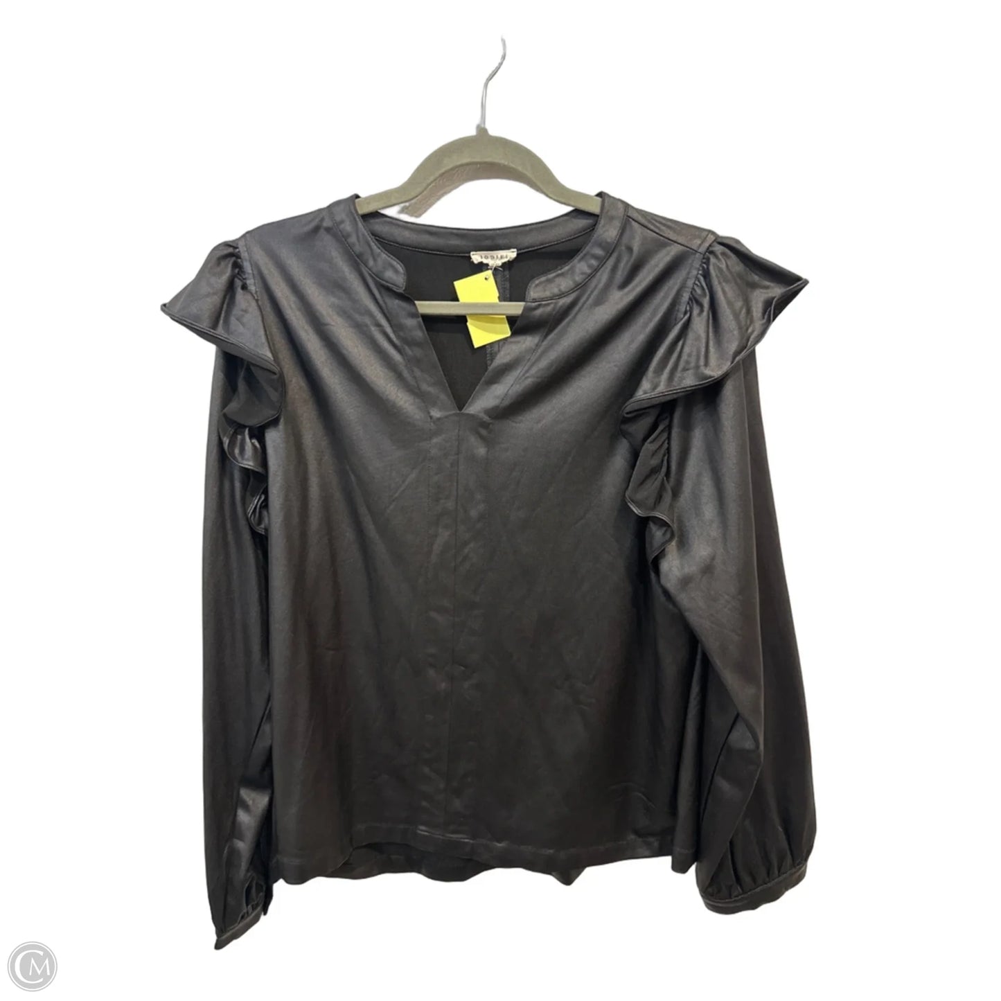 Top Long Sleeve By Jodifl In Black, Size: L