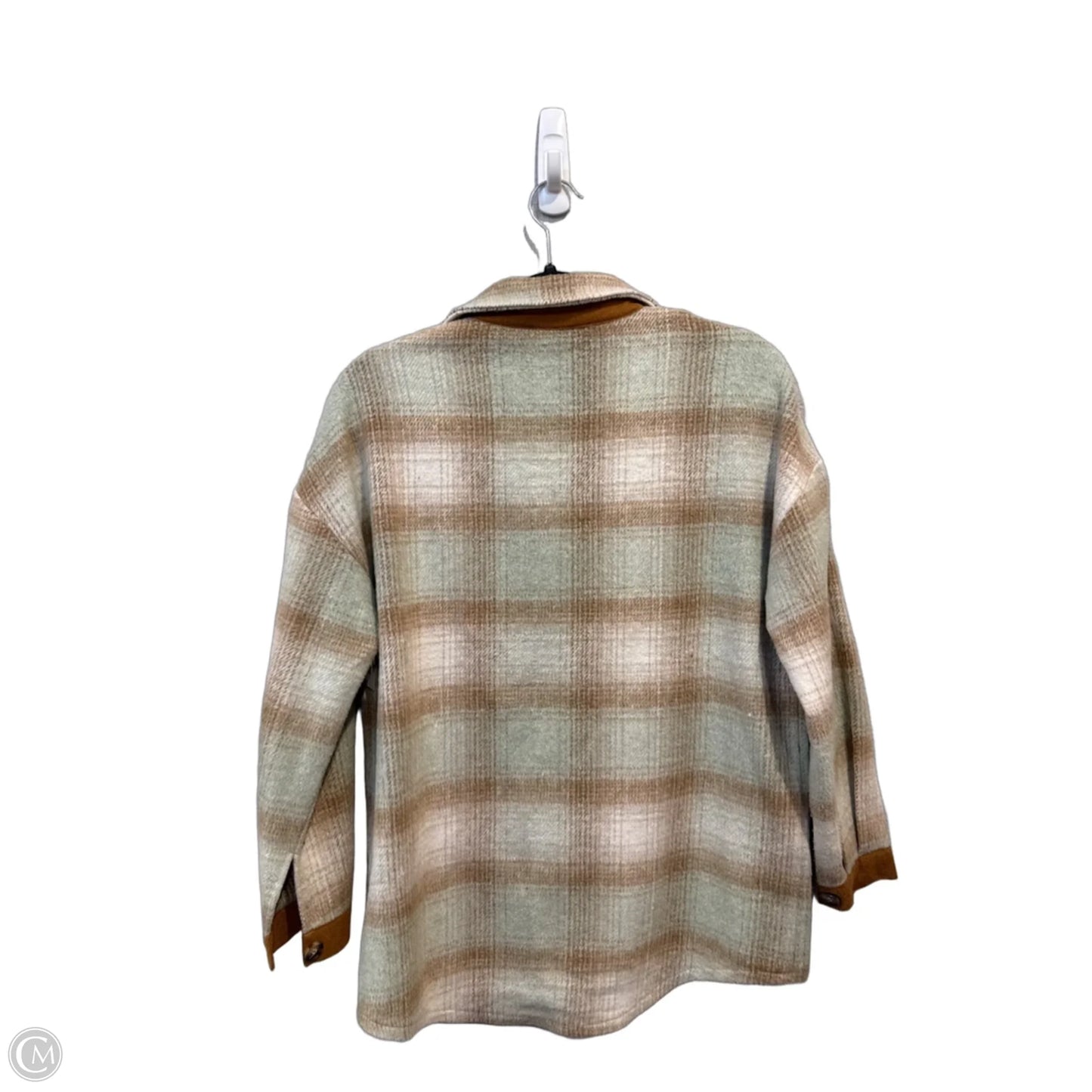 Jacket Fleece By Thml In Plaid Pattern, Size: S