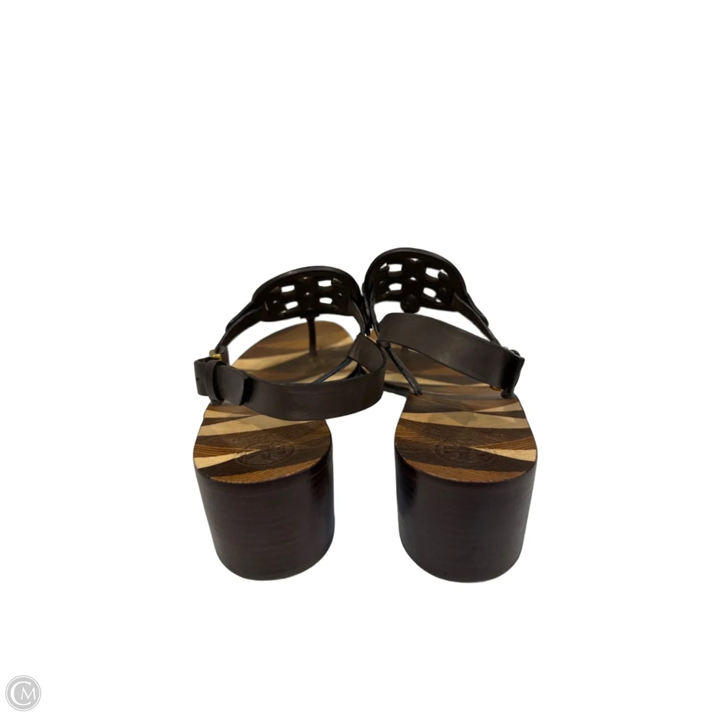 Sandals Designer By Tory Burch In Brown, Size: 9.5