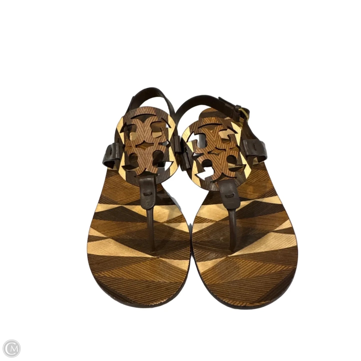Sandals Designer By Tory Burch In Brown, Size: 9.5