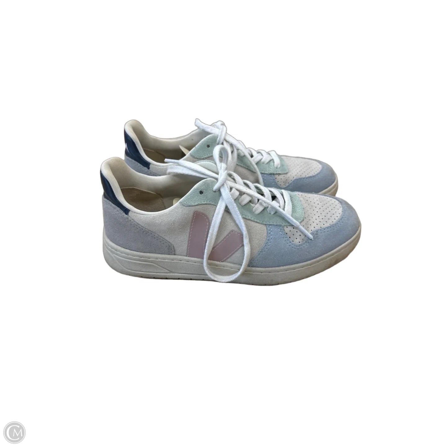 Shoes Sneakers By Veja In Blue & Green, Size: 8