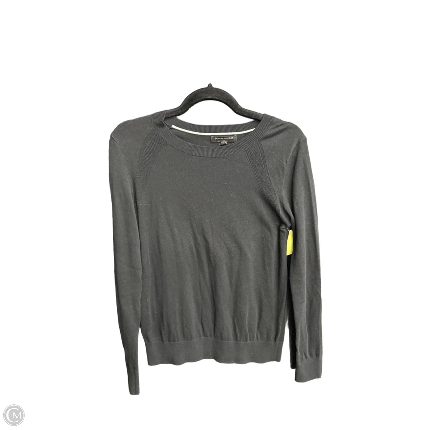 Top Long Sleeve By Banana Republic In Black, Size: Xs