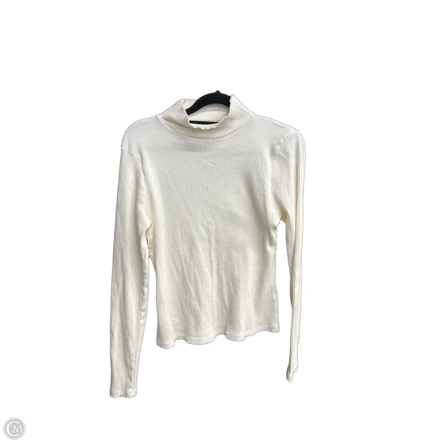 Top Long Sleeve By Maeve In White, Size: S