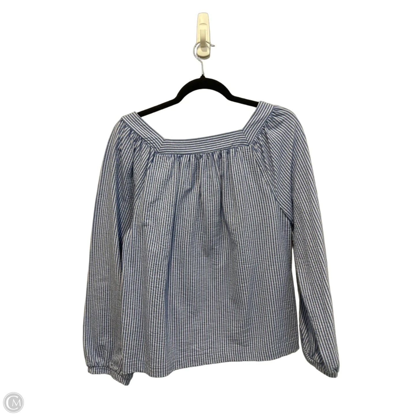 Top Long Sleeve By J. Crew In Striped Pattern, Size: M