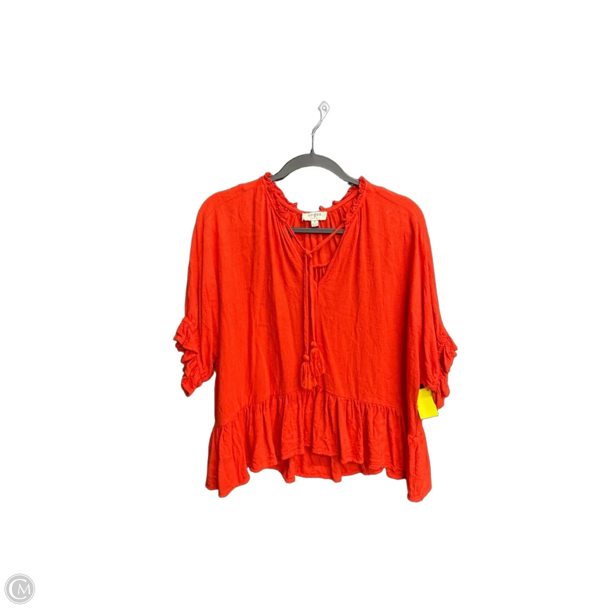 Top Short Sleeve By Umgee In Red, Size: M