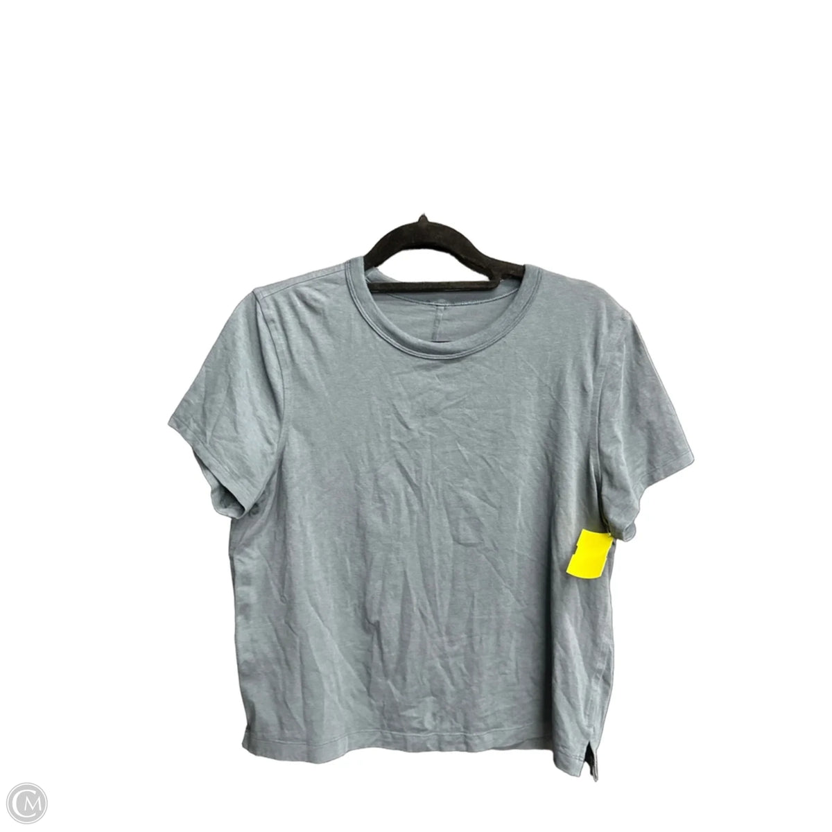 Top Short Sleeve By Lululemon In Navy, Size: S