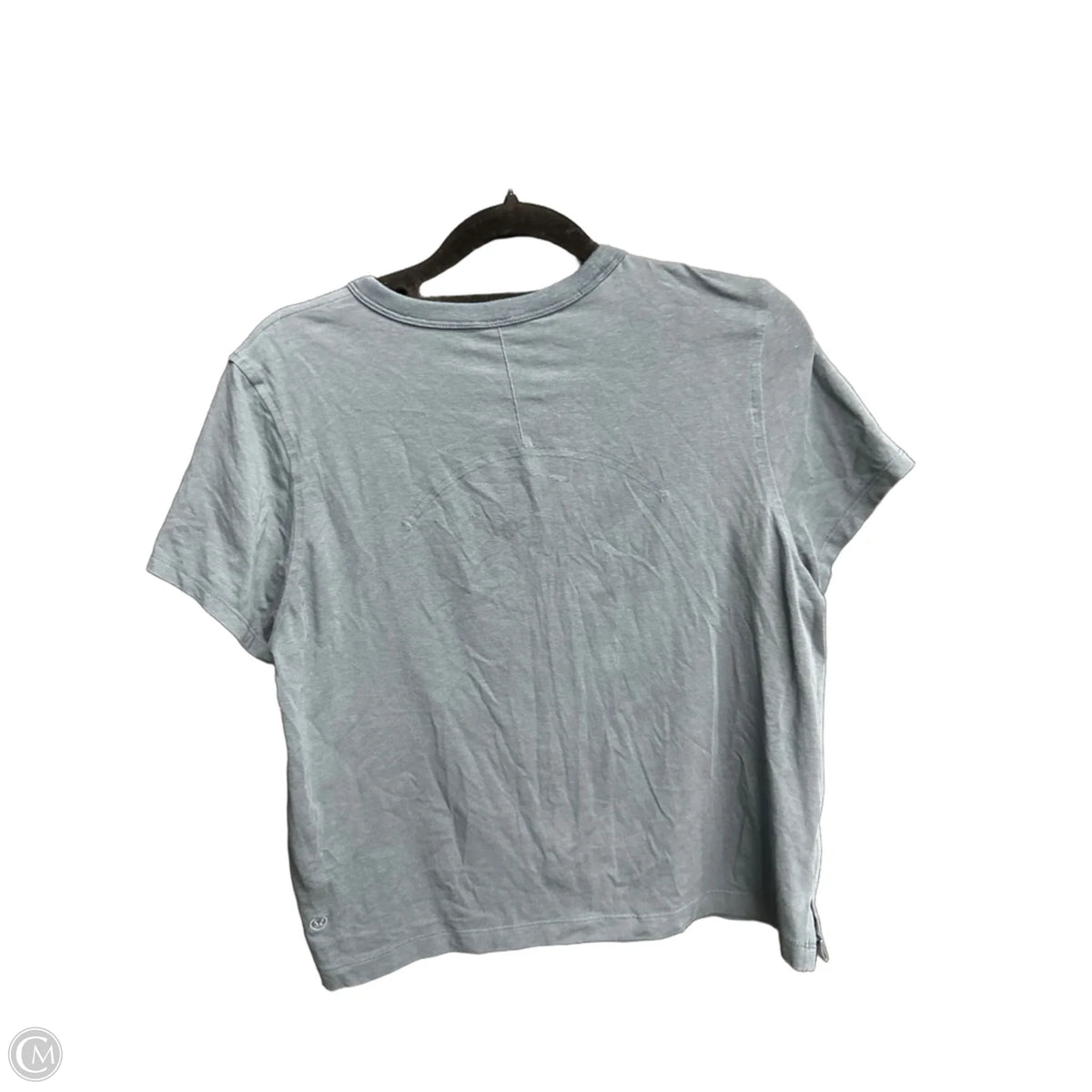 Top Short Sleeve By Lululemon In Navy, Size: S