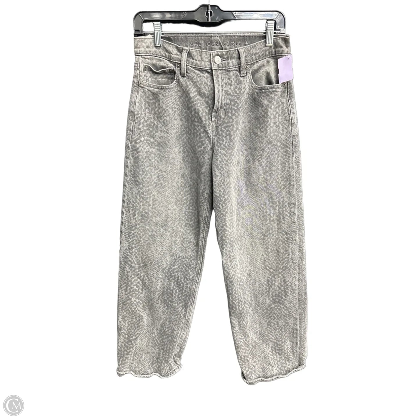 Jeans Straight By American Eagle In Animal Print, Size: 2