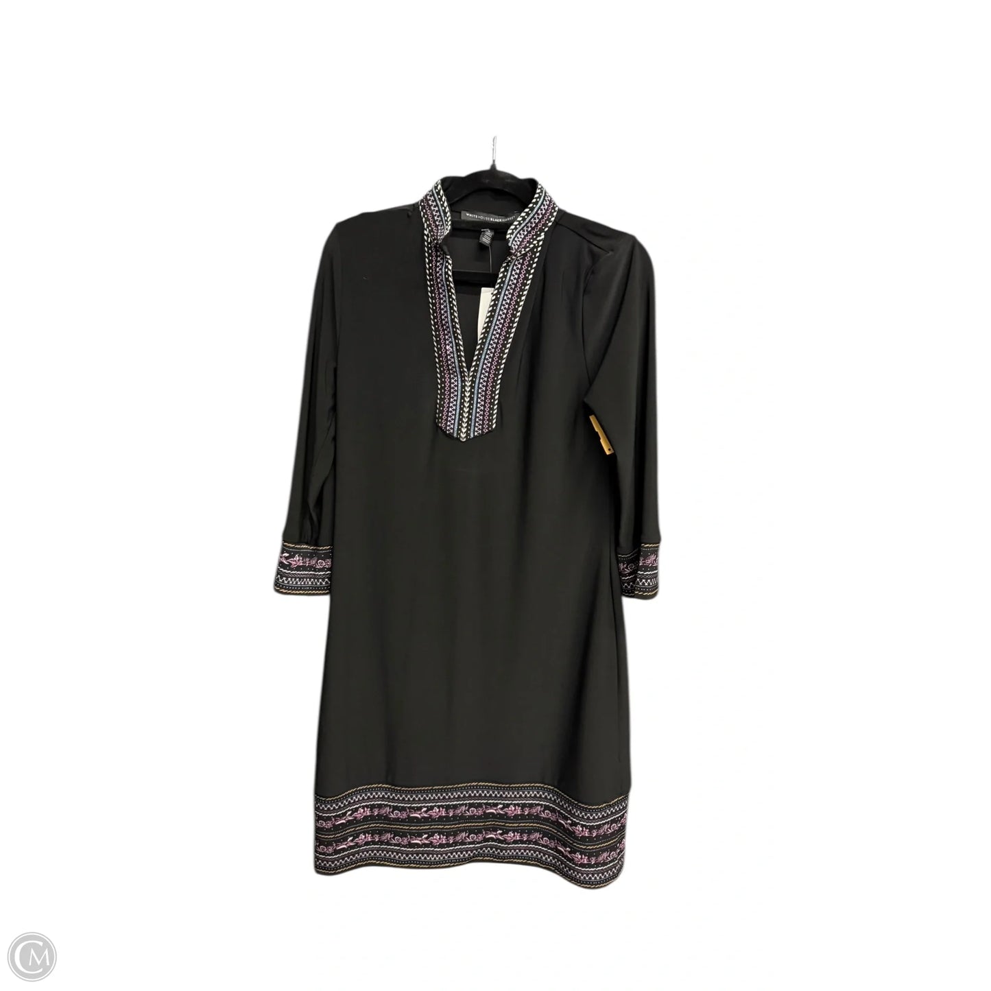 Dress Casual Midi By White House Black Market In Black, Size: S